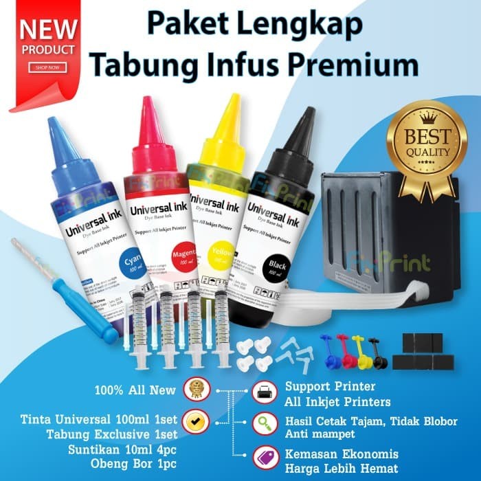 Tabung Tinta Infus Cartridge Printer Canon MG2570s iP2770 MP287