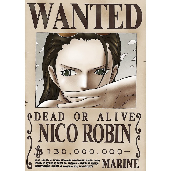 Foto Produk Poster Bounty Wanted One Piece - Nico Robin (Miss All Sunday) d...