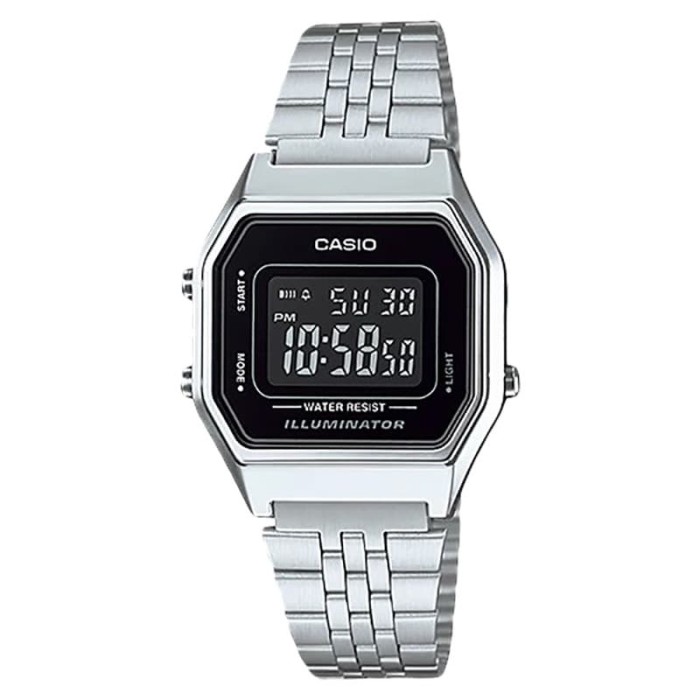 casio stainless black