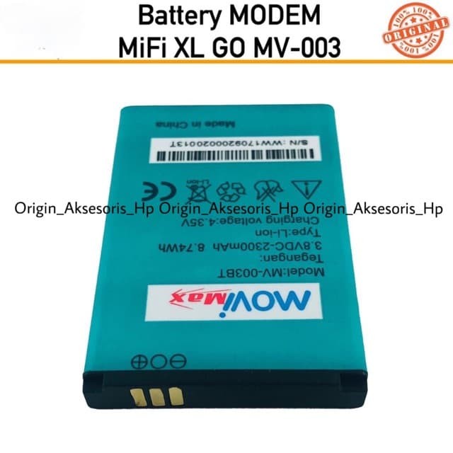 Jual Acc Baterai Battery Bolt Wifi MV 003BT MoviMax