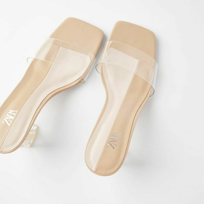 zara clear heels