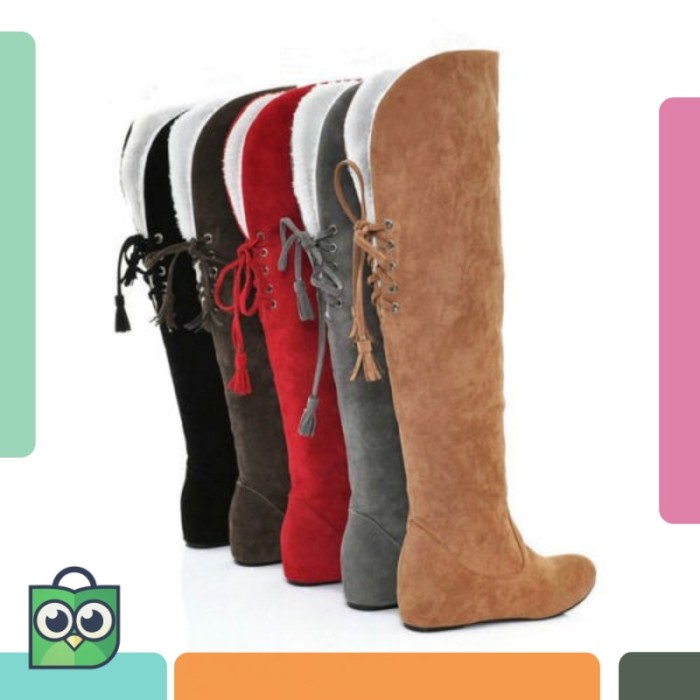 ladies wedges boots