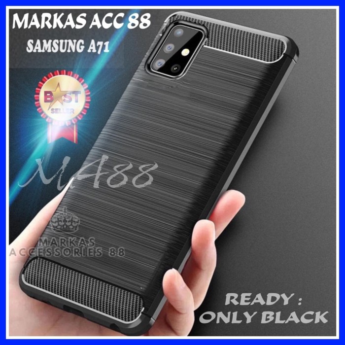 Jual SAMSUNG GALAXY A71 A715 CASE LIKGUS FIBER CARBON SOFT