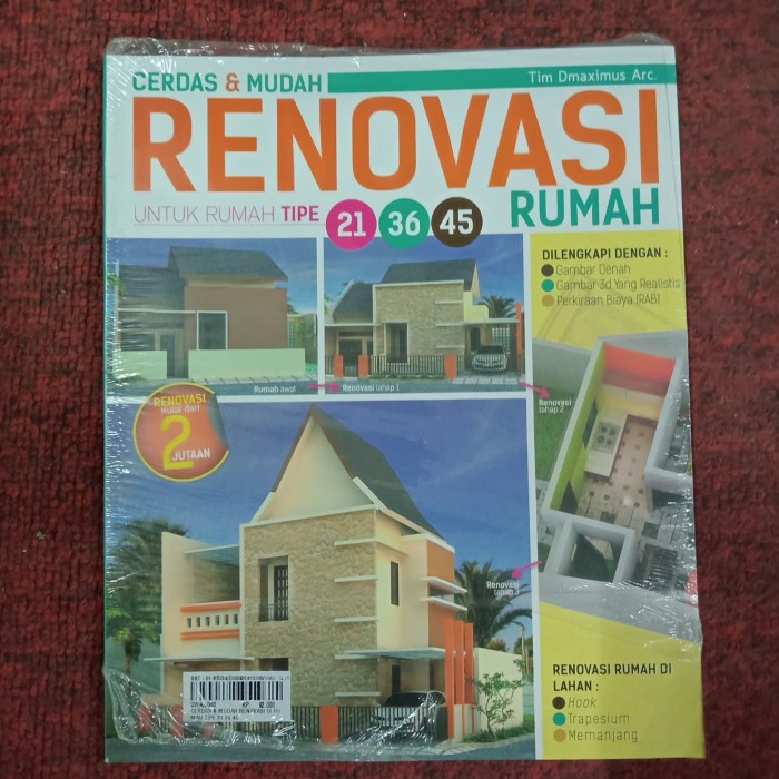 Jual Cerdas Dan Mudah Renovasi Untuk Rumah Tipe 21 36 45 Kota Bandung Rama Books Centre Tokopedia