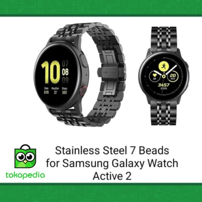 Jual SAMSUNG GALAXY WATCH ACTIVE 2 STAINLESS STEEL 7 BEADS