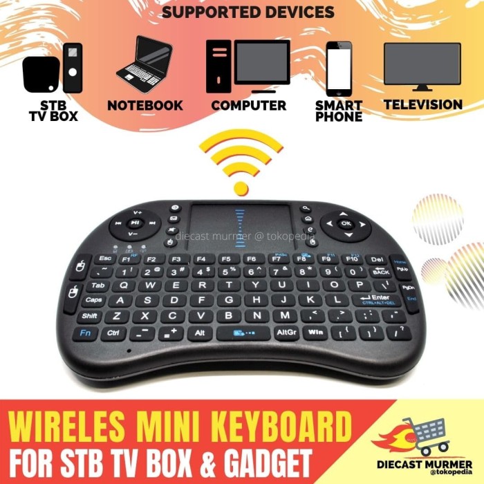 Jual Mini Keyboard Wireless i8 2.4G For STB TV Box Android