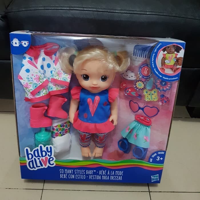 baby alive so many styles blonde