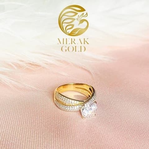 Jual Cincin Emas Diamond Princess Kadar 700 Kota Surabaya Merak Gold Id Tokopedia