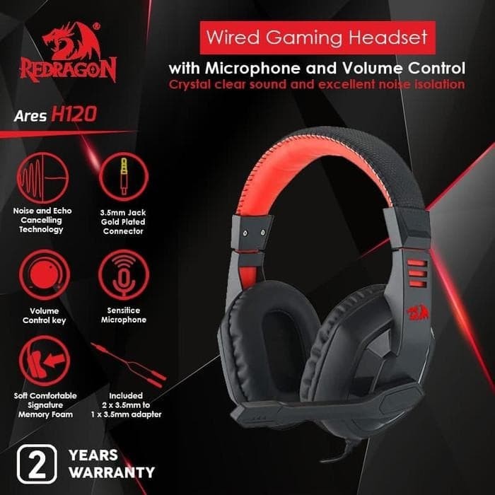 Jual Redragon Gaming Headset ARES - H120 - Jakarta Utara