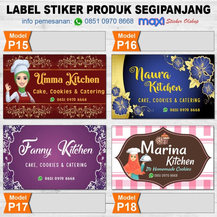 Jual Sticker label stiker produk kemasan plastik packaging Jual Sticker label stiker produk kemasan plastik packaging