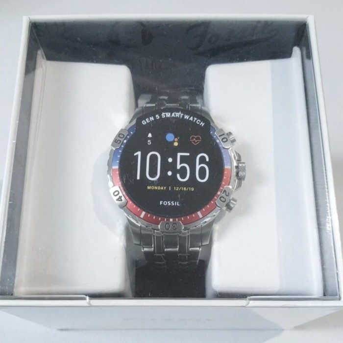 fossil smart watch silver