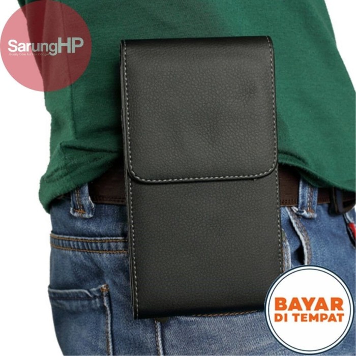 Jual Sarung  Dompet Tas Tempat HP  Pinggang Kulit  Vertical 5 