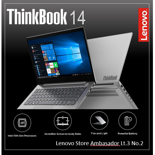 Jual Lenovo Thinkbook 14 Ci7-10510U 8GB 256GB SSD RADEON 