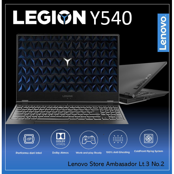 Jual Lenovo Legion Y540 Ci7-9750H 16GB 512GB GTX1650 4GB 