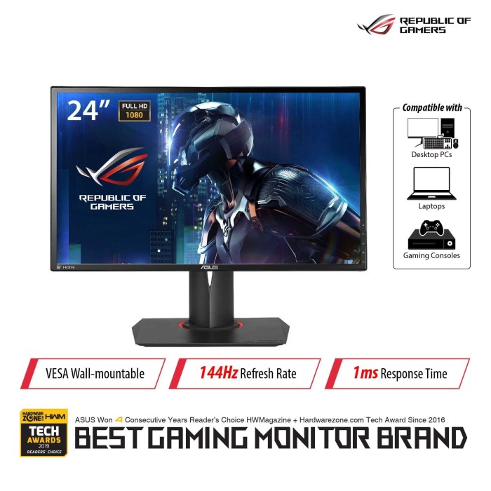 Jual ASUS ROG Swift PG248Q Gaming Monitor 24" Full HD, 1ms