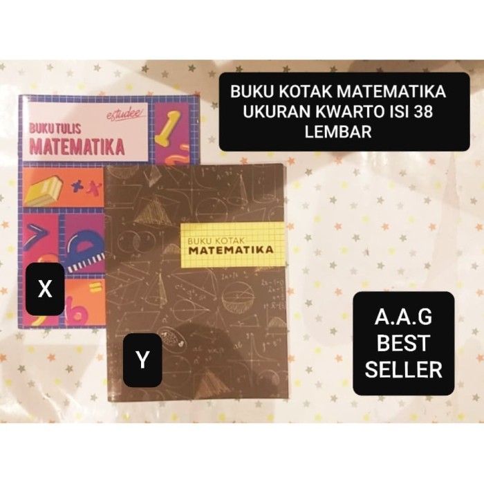 Jual BUKU  KOTAK  MATEMATIKA UKURAN  KWARTO ISI 38 LEMBAR 