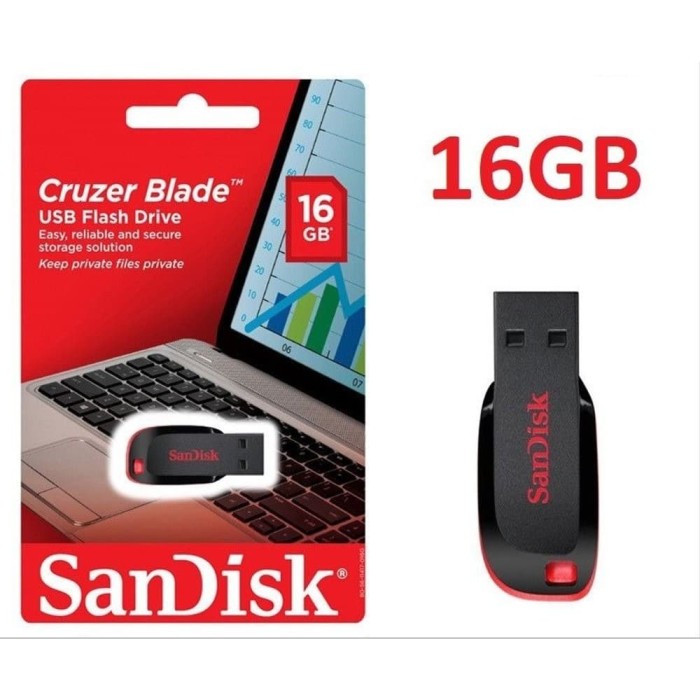 Jual Flashdisk Sandisk Cruzer Blade 16GB Flashdisk Original - Jakarta