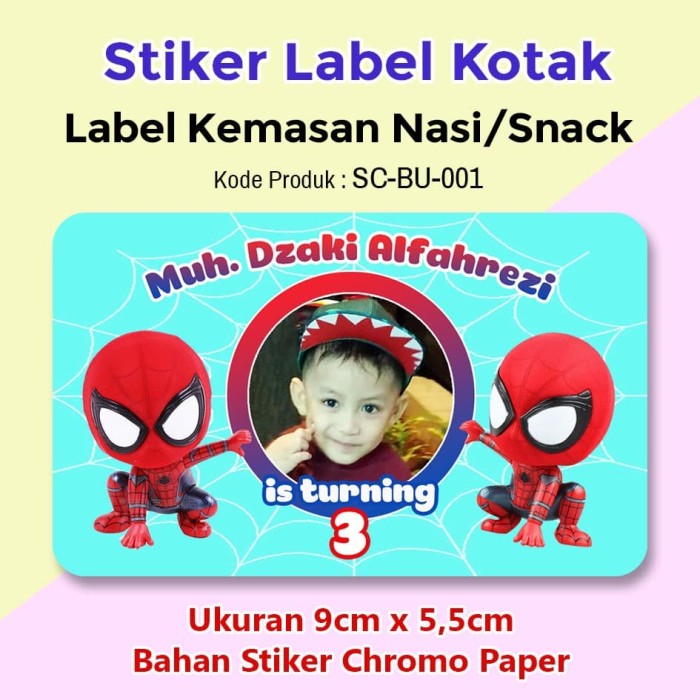 25+ Inspirasi Keren Stiker Ulang Tahun Anak Spiderman ...