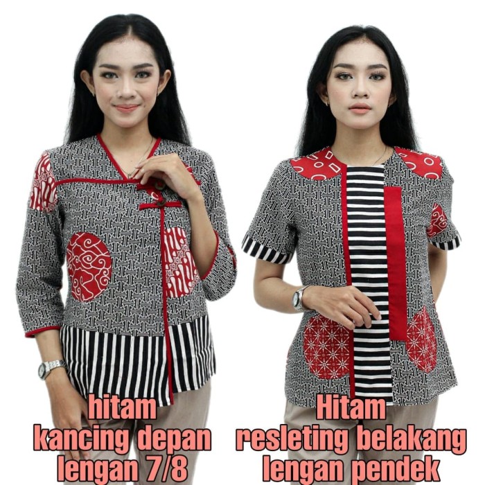 Jual Batik Wanita Modern / Blouse Batik wanita / Atasan ...