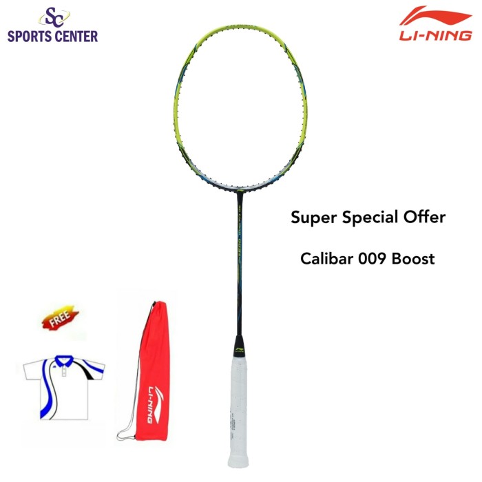 Foto Produk NEW!! Raket Badminton Lining 3D Calibar 009 Boost / 009B BlackLime dari Sports Center