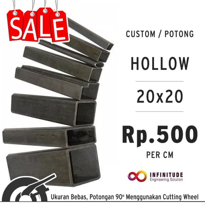 Jual CUSTOM HOLLOW BATANG BESI  HOLO KOTAK POTONG BATANGAN 