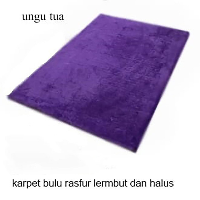 Jual karpet bulu 100x150cm - ungu tua - Kota Bandung