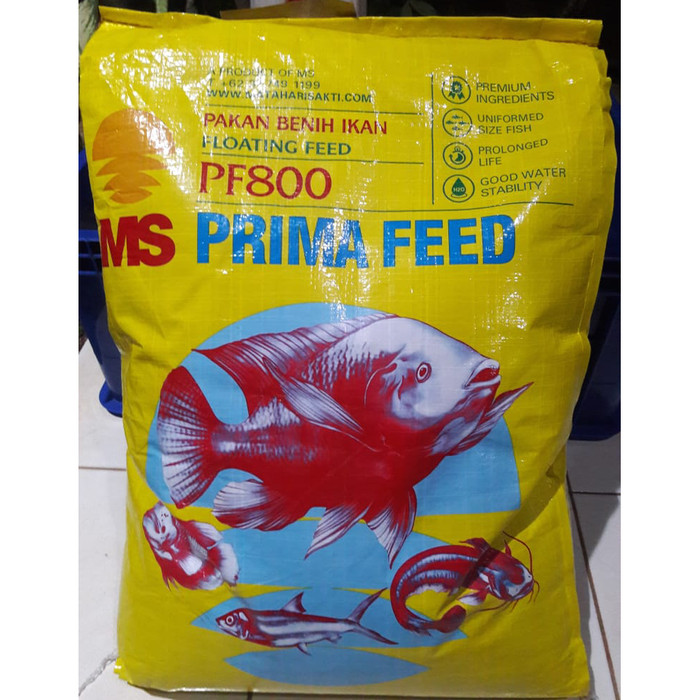 Jual Pelet benih Ikan Nila Lele Gurami Patin Sidat PF 800 Repack 1 Kg