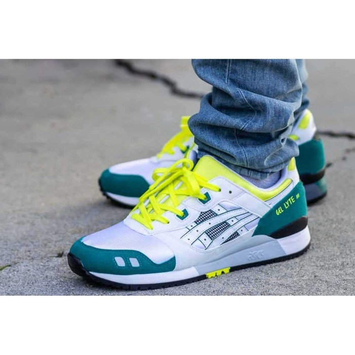 Jual Sepatu Wanita Asics Gel Lyte III OG White Yellow 100 Jual Sepatu Wanita Asics Gel Lyte III OG White Yellow 100