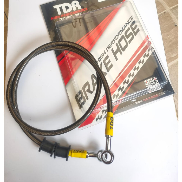 Jual BRAKE HOSE SELANG REM TDR RACING BLACK CARBON 24 INCH