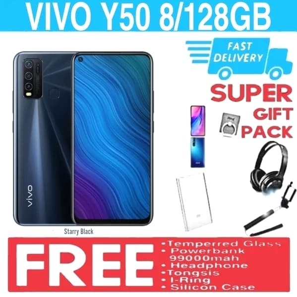 VIVO Y50 Ram 8/128GB Garansi Resmi VIVO Y50 Ram 8/128GB Garansi Resmi