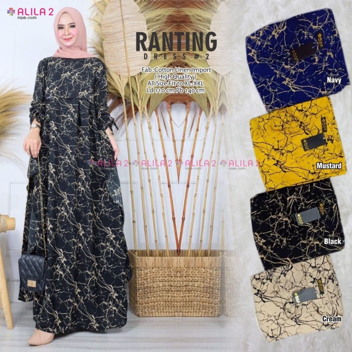 Jual Ranting Dress 2 Baju Gamis Wanita Muslim Gaul Masa Kini Kota Surakarta Vivien Collection Tokopedia