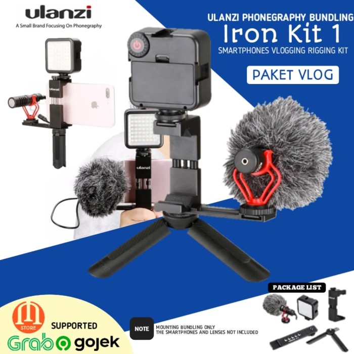 Jual Paket Rigging Vlog Ulanzi Iron Kit 1 Led Holder Hp Mic Boya By Mm1 Jakarta Barat Mohamed Official Store Tokopedia