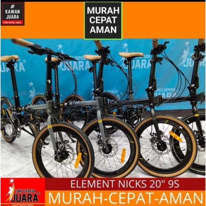Jual Sepeda Lipat Element Nicks 20inchi 9speed Kota Semarang