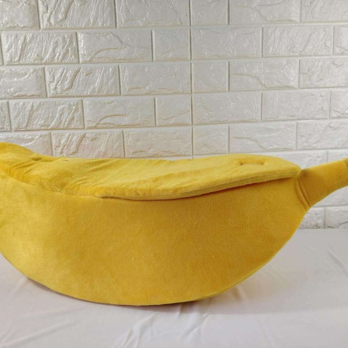 Jual Eph Funny Banana Shape Pets Cat Bed House Cozy Cute Banana Puppy Kab Bogor Wyneco Tokopedia