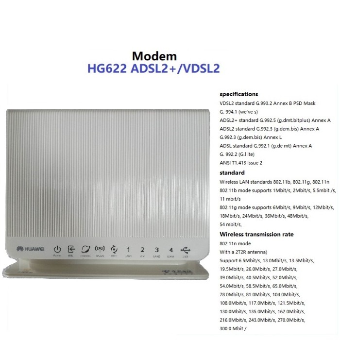 Jual New In Box Unlocked Huawei Hg622 Adsl Vdsl Modem Router Jakarta Timur Wulanwulan61 Tokopedia