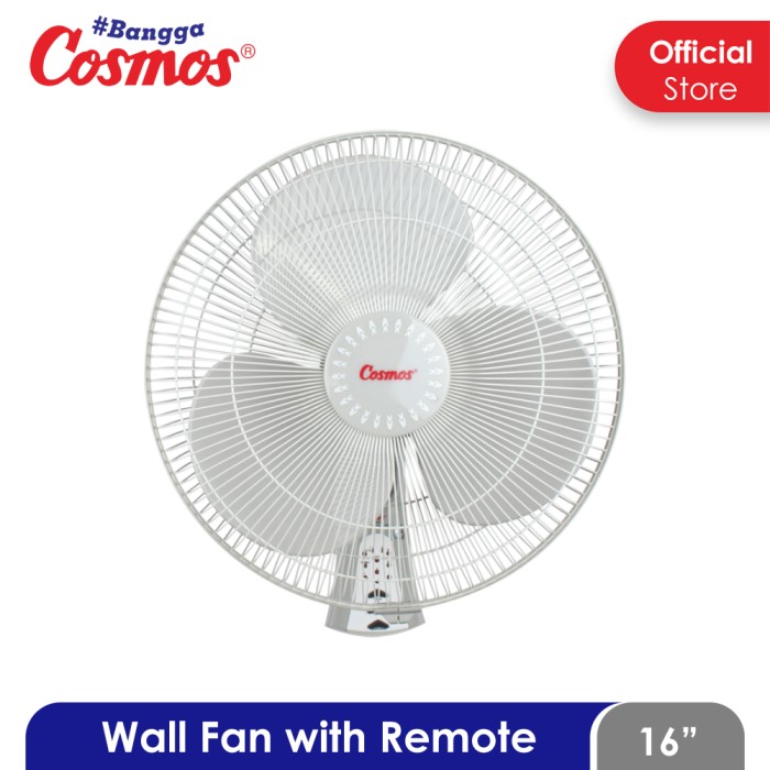 Promo Cosmos Kipas Angin Wall Fan Remote 16 Wfcr Kota Denpasar
