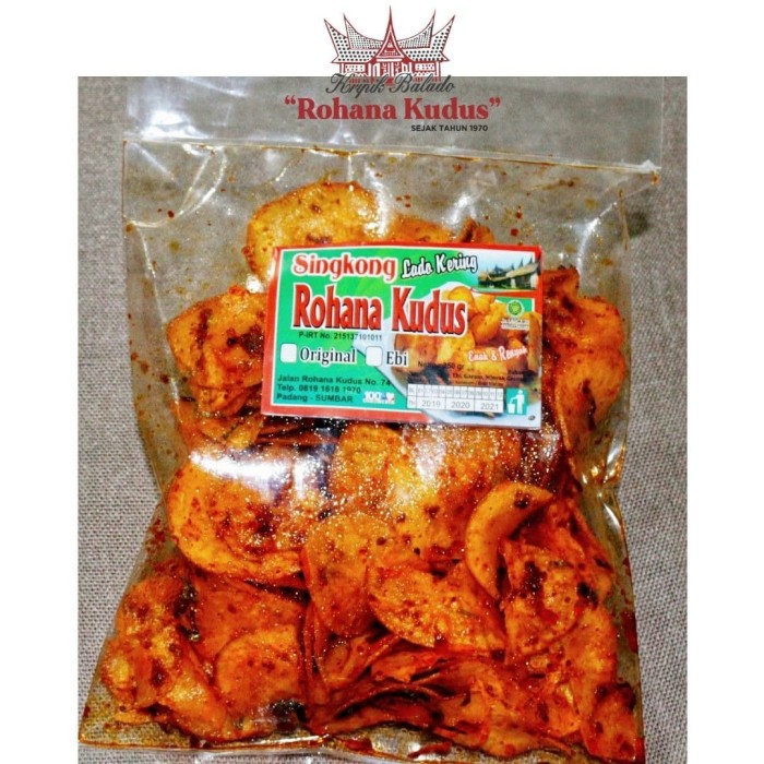 Jual Keripik Singkong Lado Kering Dengan Ebi Rohana Kudus ...