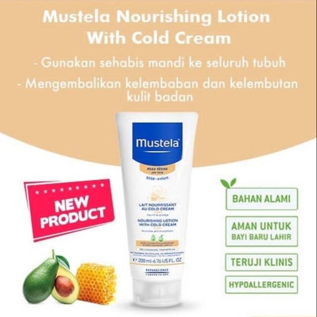 mustela nourishing lotion with cold cream