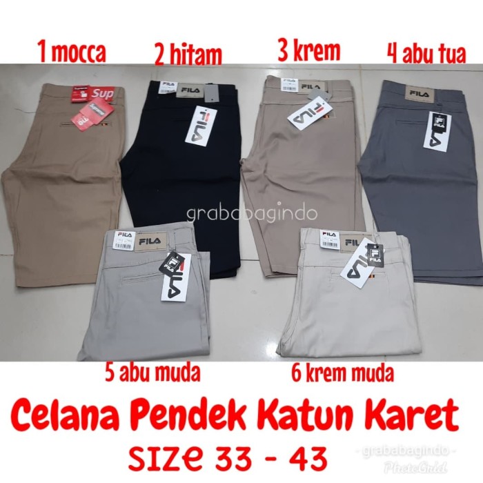 Jual SIZE 33 44 CELANA PENDEK KARET PRIA JUMBO CELANA 