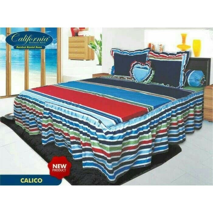 Jual Sprei Rumbai California King 180x200 Calico  Seprei 