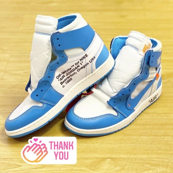 baby blue off white jordans