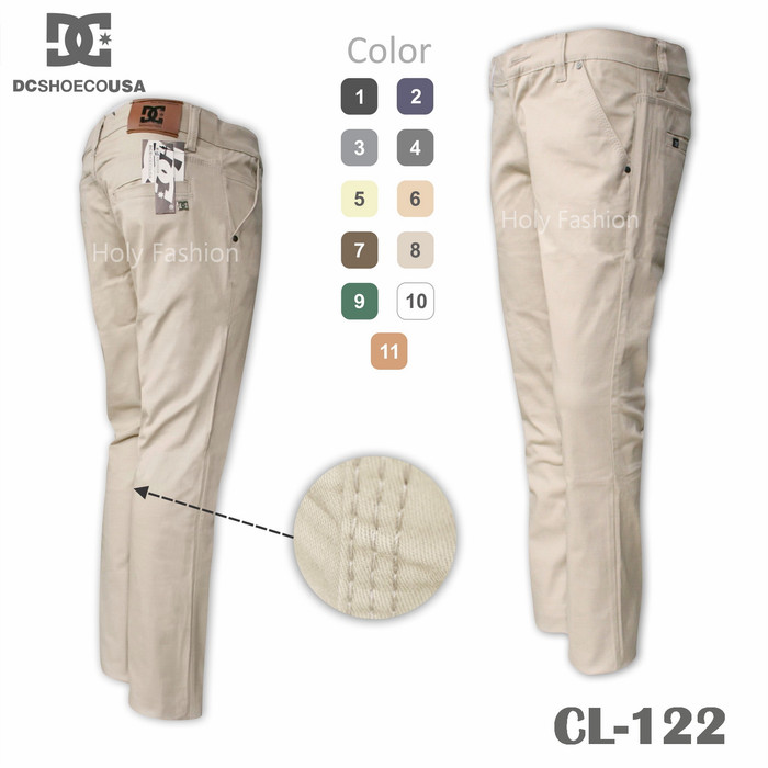 Jual Celana  Chino  Formal DC Stretch  Cream Muda Titanium 