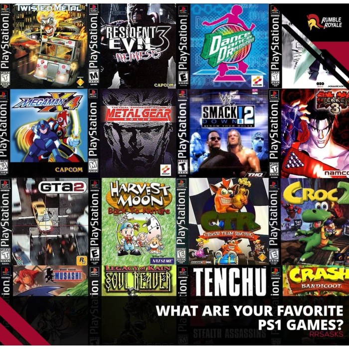 popular psx games