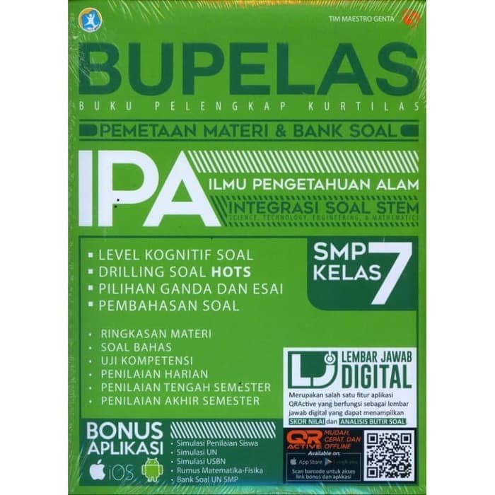 Jual Buku Bupelas Pemetaan Materi Bank Soal Ipa Smp Kelas 7 Jakarta Selatan Raybookstore Tokopedia