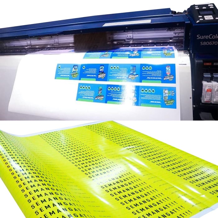 Jual Print Sticker Vinyl Ritrama Meteran / Sticker Label
