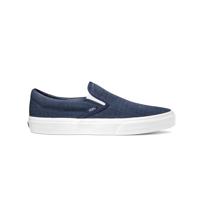 vans tonal plaid slip on