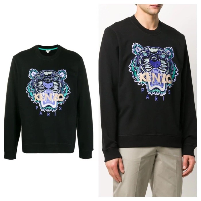 kenzo sweatshirt black and gold