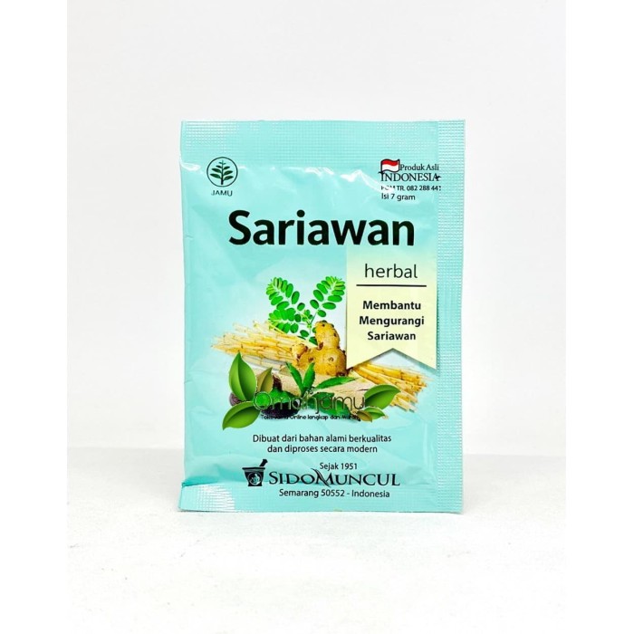 Jual SARIAWAN SERBUK SIDOMUNCUL. JAMU SARIAWAN - PANAS DALAM - Kota
