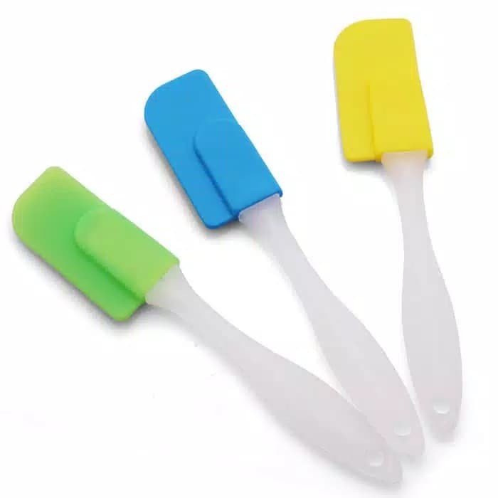 Jual SPATULA SILICON KECIL SPATULA KARET GAGANG BENING SPATULA KECIL