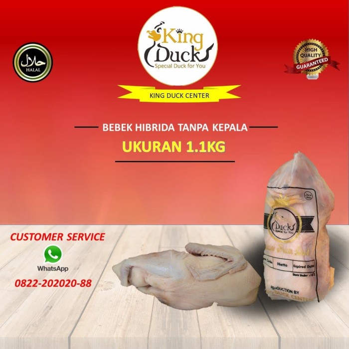 Jual BEBEK ( DAGING HIBRIDA) BOSSBEBEK KINGDUCK TANPA